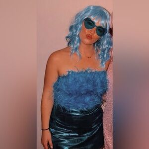 Buddy Love Blue Mini Skort